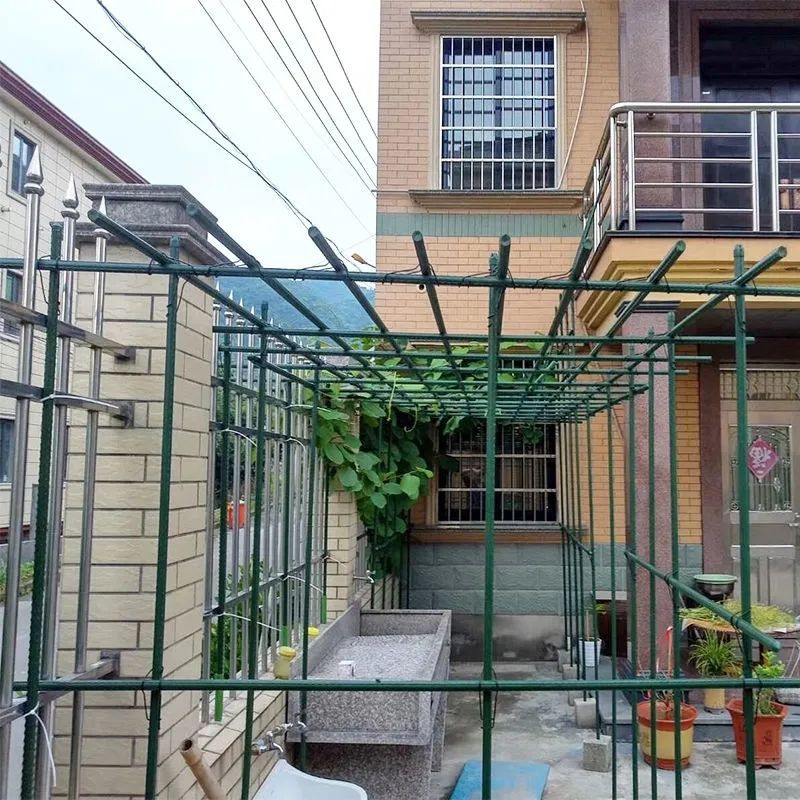 爬不锈钢架庭院葡萄架爬不锈钢杆架百香果黄瓜丝瓜线莲攀爬架花支架联