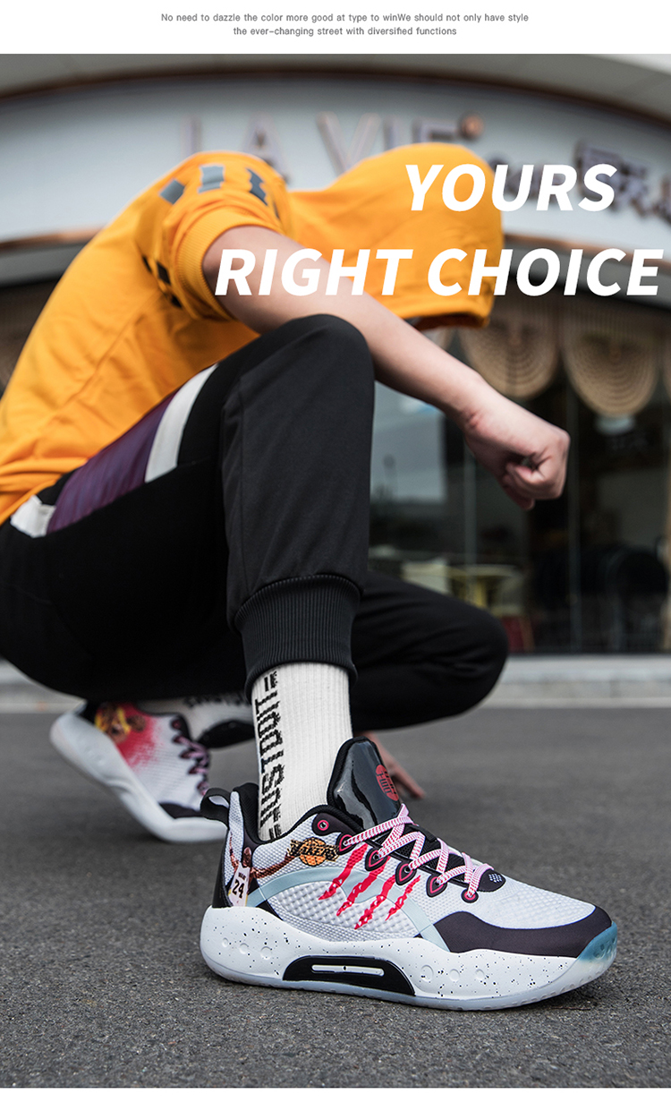 支持国货李·宁官方黑曼巴篮球鞋男驭帅夏季透气减震高弹实战女儿童