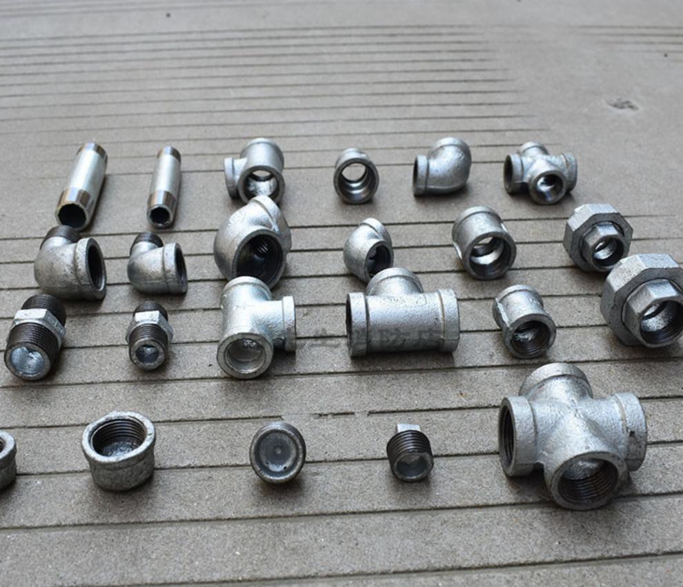 6分转4分镀锌接头对丝弯头三通堵头直接内丝外丝变径水管水暖配件外丝