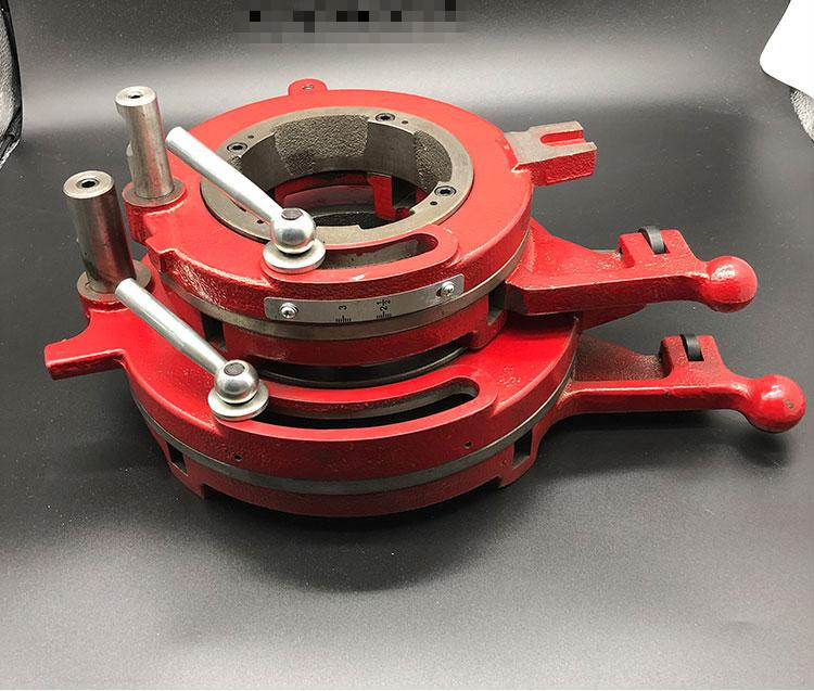 2寸3寸4寸沪工鲁顺虎王电动套丝机配件板牙头总成牙盘机头定制 2寸机