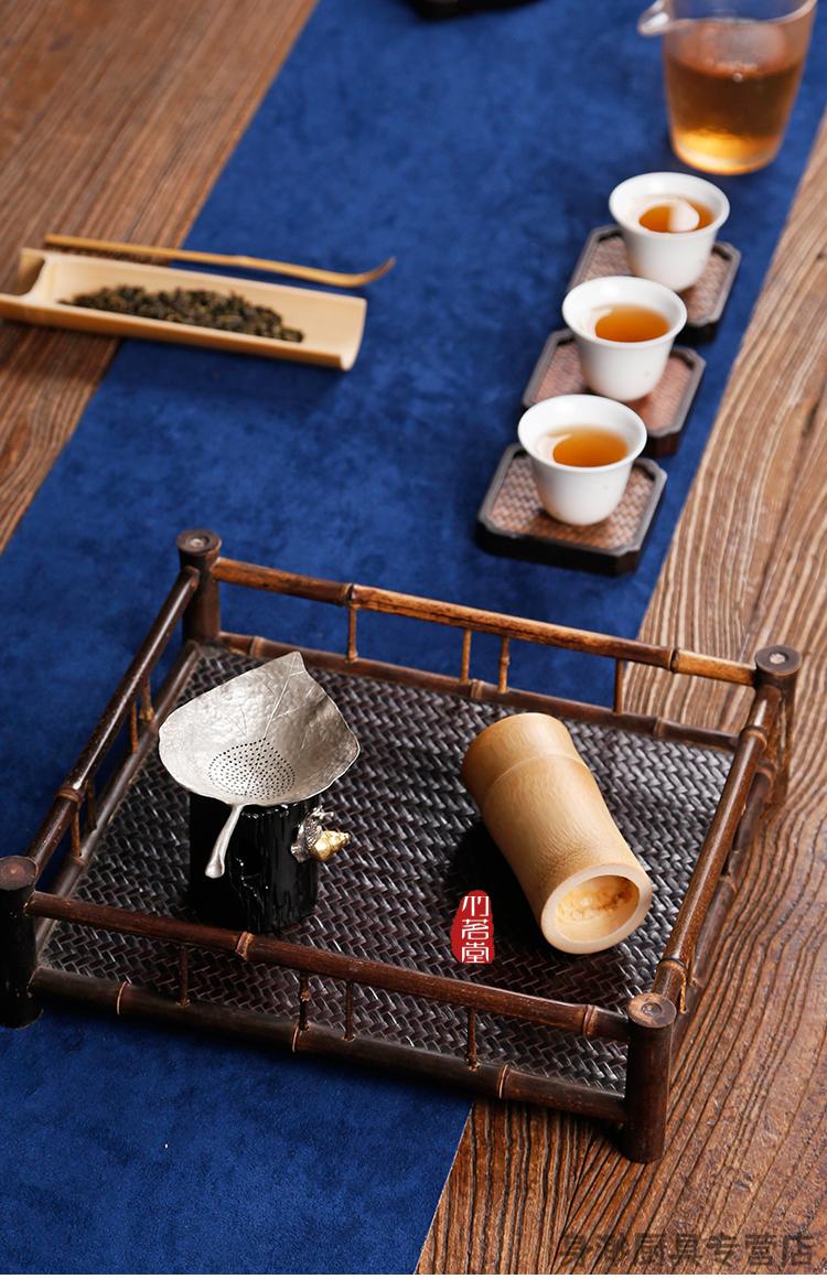 茶叶盒迷你旅行收纳茶具竹筒竹制带盖小罐茶 私房茶】单节茶罐【图片