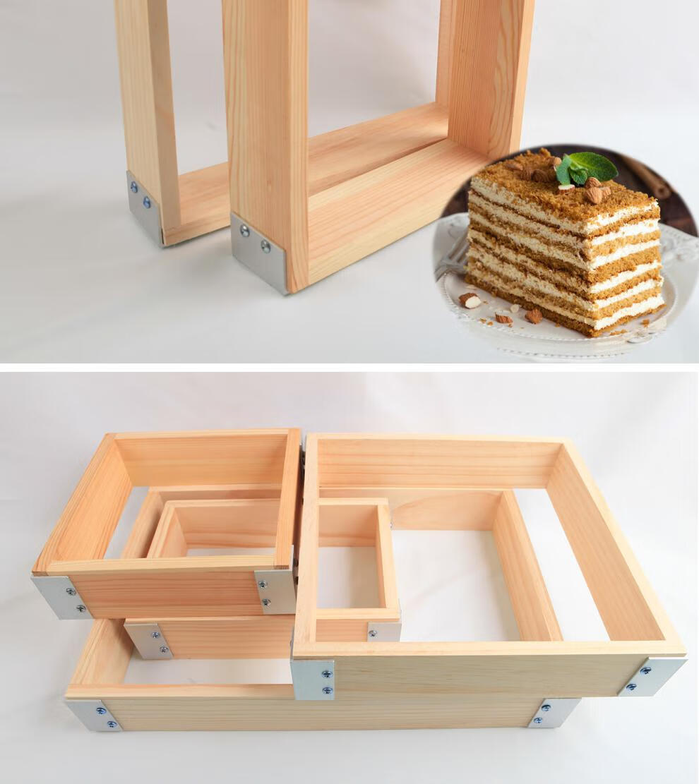 蛋糕模具方形商用家用古早白松木蜂巢蜂蜜木框长崎框酸奶新尺寸360x