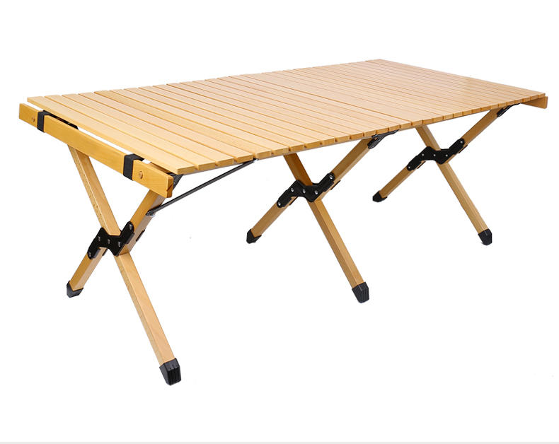 闽豹 户外折叠桌蛋卷桌野餐露营桌便携式桌椅套装装备用品野营椅子