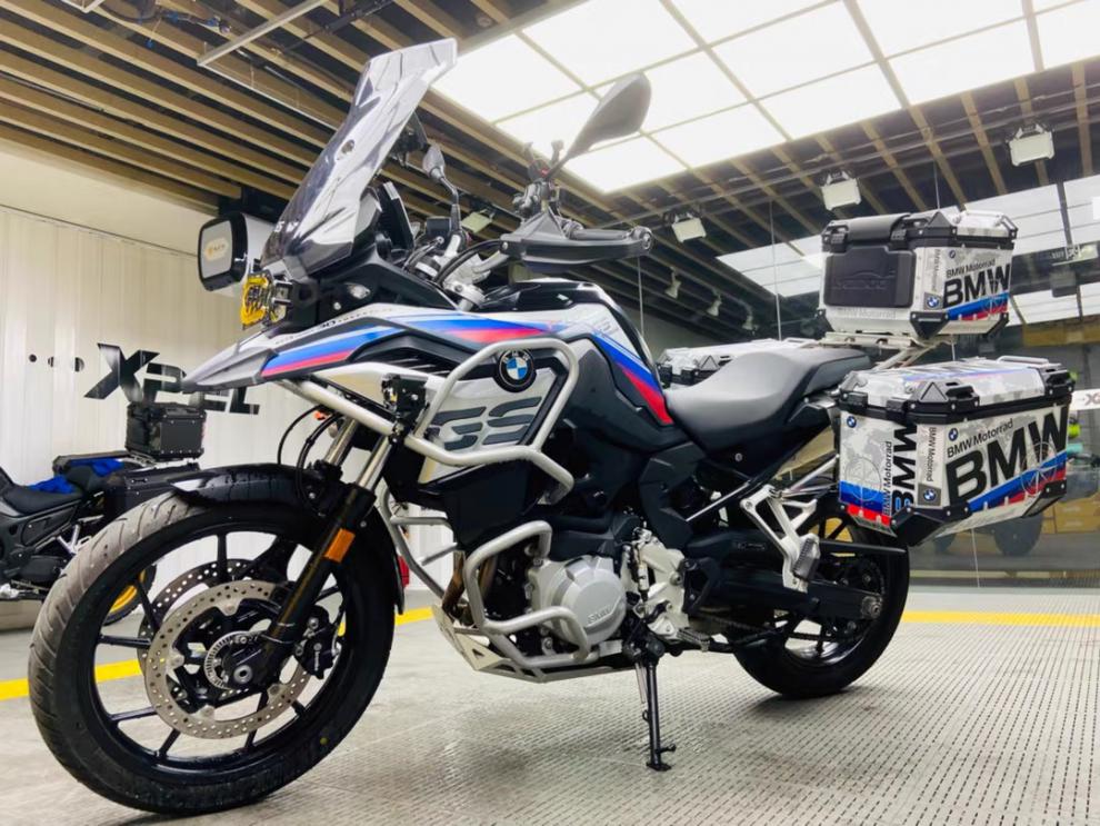 适用宝马f750gs原厂贴纸 萝卜箱贴纸 三黑版 f850gs r1250adv改装