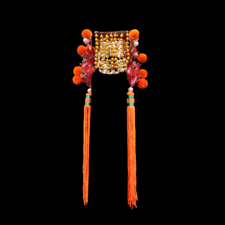 传统古法全手工台金纸制佛帽神明帽子天上圣母白莲圣母妈祖帽4寸头围