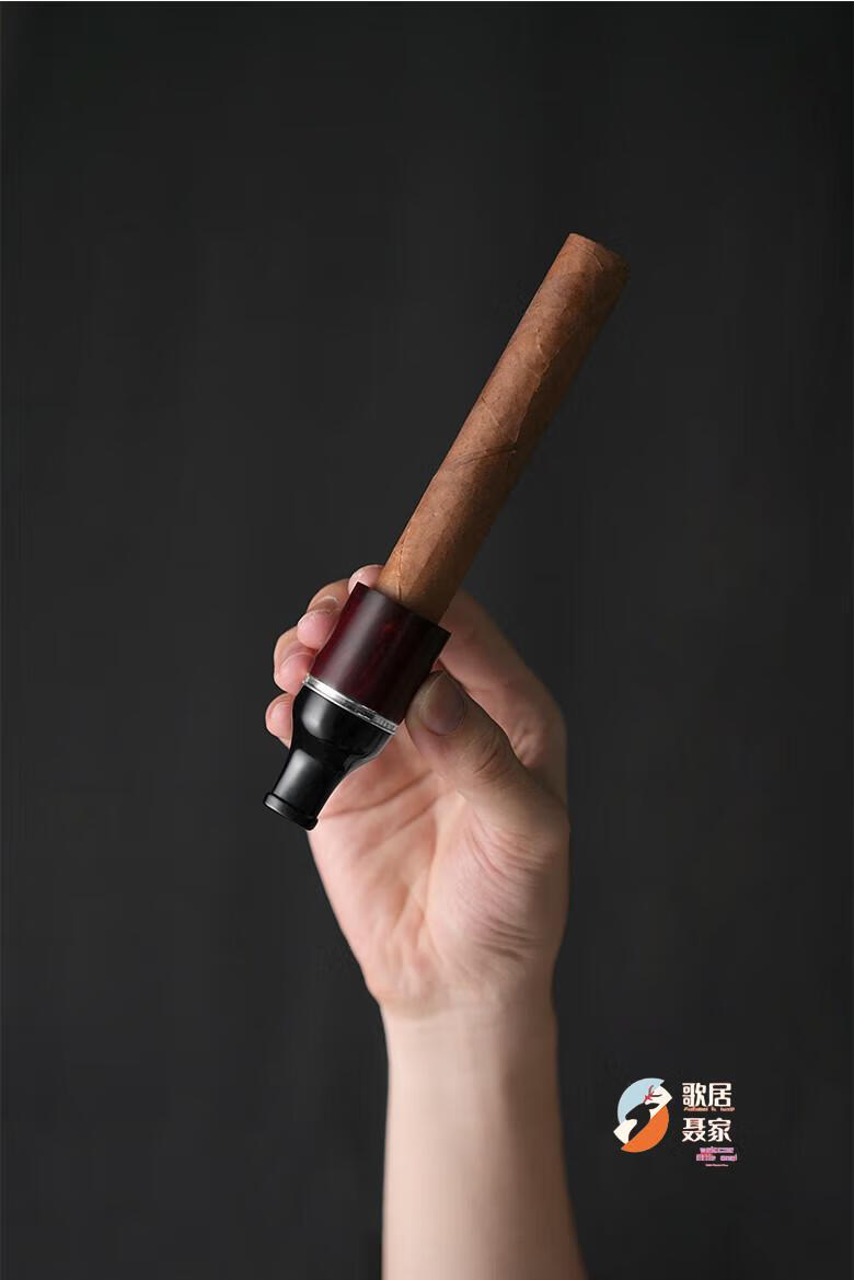 【自营轻奢高端】雪茄烟嘴雪茄烟嘴进口石楠木雪茄烟嘴循环使用型雪茄