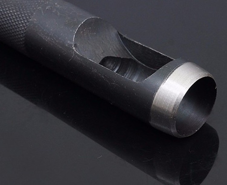 黑色高碳钢皮带冲子气眼冲孔器打孔工具圆钢冲皮革冲125mm1mm