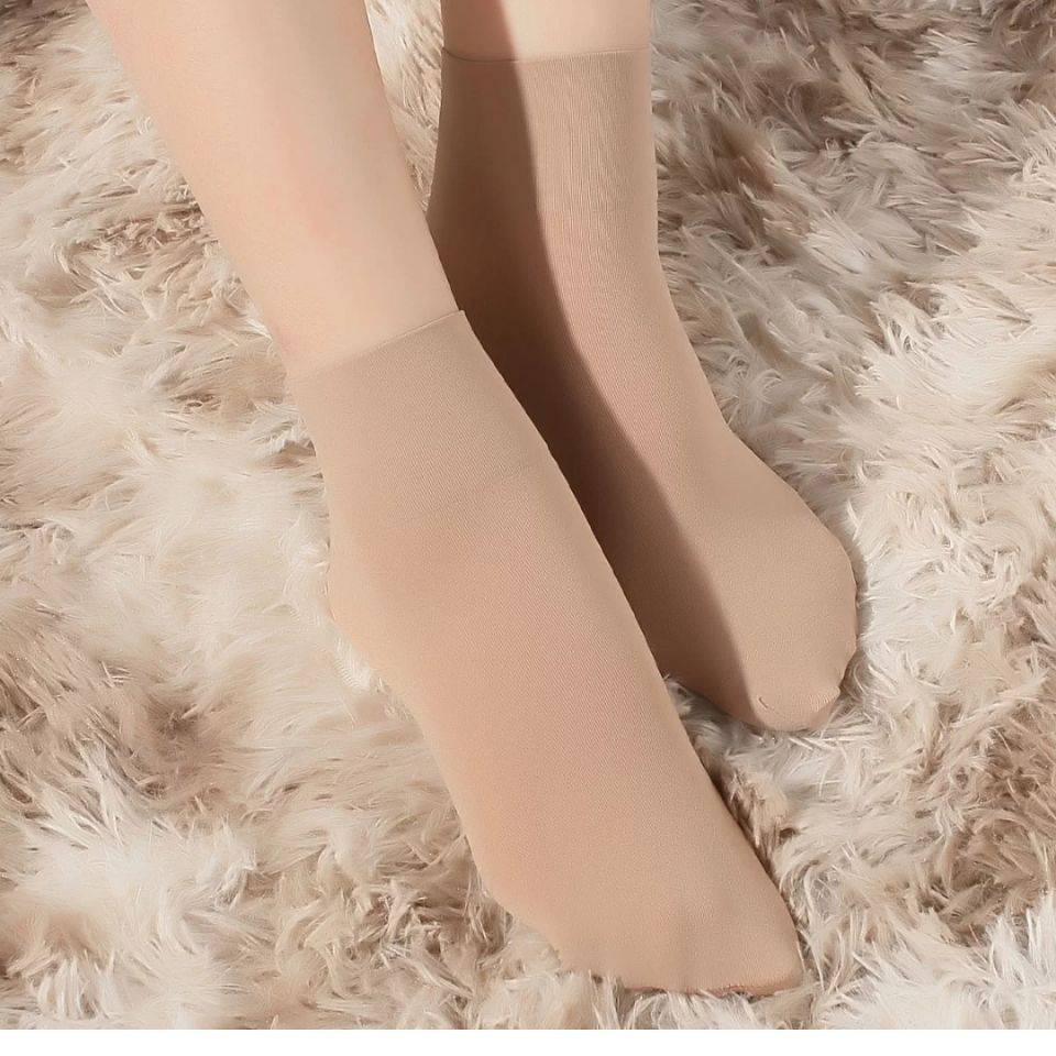 60皮尔卡丹6双松口短袜100d短丝袜女耐磨防勾丝春夏天鹅绒短袜子