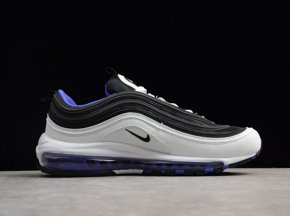 airmax97银子弹头3m反光运动鞋圣水男女全掌气垫跑步鞋 白黑 39【图片