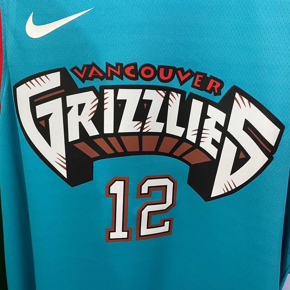 腾讯体育nba官方旗舰店同款灰熊队莫兰特球衣12号套装透气无袖定制