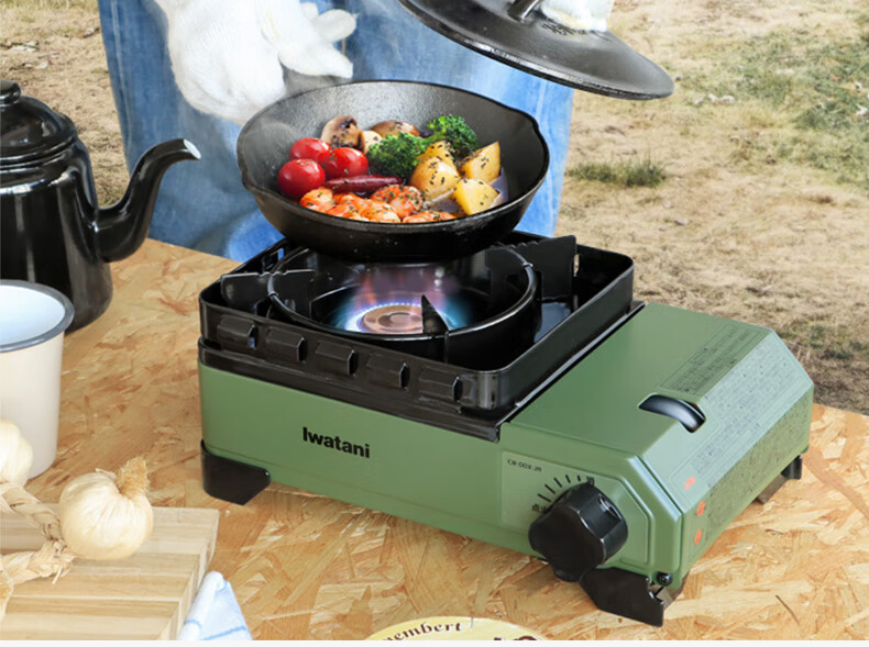 日本岩谷卡式炉岩谷迷你卡式炉便携户外防风瓦斯炉野营家用卡磁炉进口