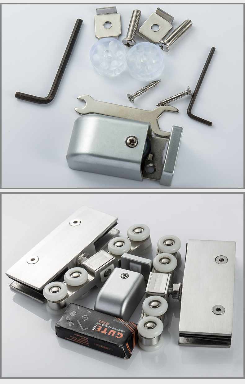 玻璃移门滑轮吊轨移推拉门吊轮轨道吊滑8轮玻璃门吊轮