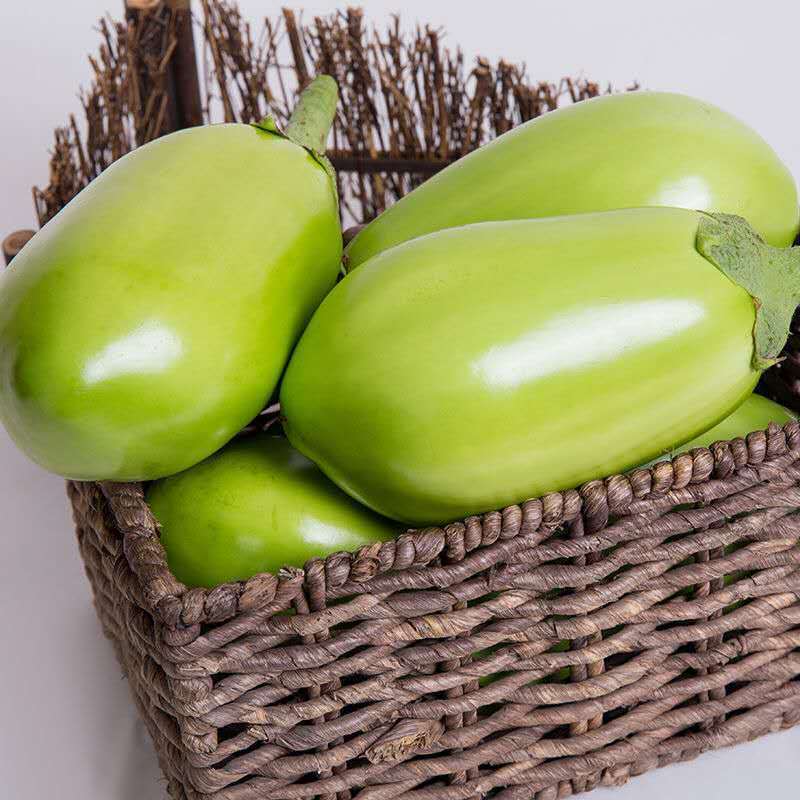新鲜青茄子3斤 农家现摘现发生吃绿茄子水果茄子嫩茄子圆茄子当季蔬菜