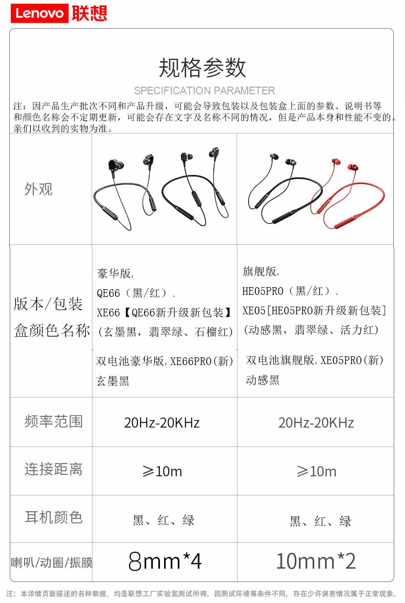 博世耳机联想旗舰无线蓝牙耳机颈挂脖入耳式双耳塞跑步运动型头戴智能