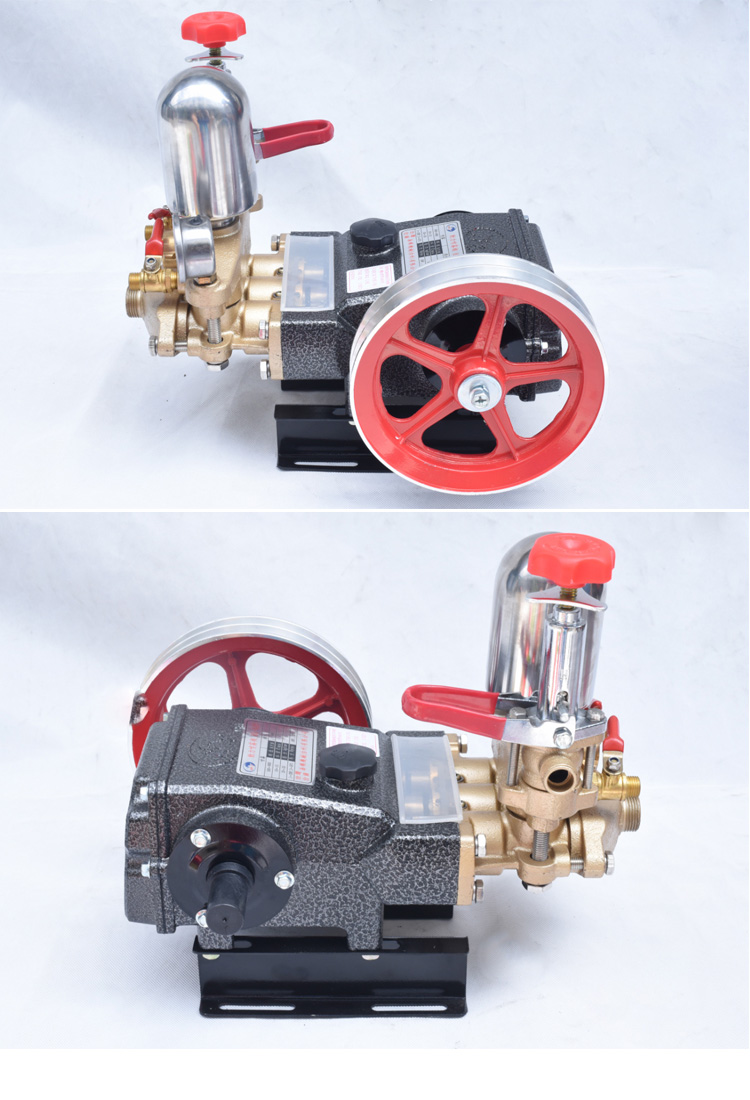 524型免黄油三缸柱塞泵高压农用打药机泵头柱塞泵荣盛牌600c免加黄油