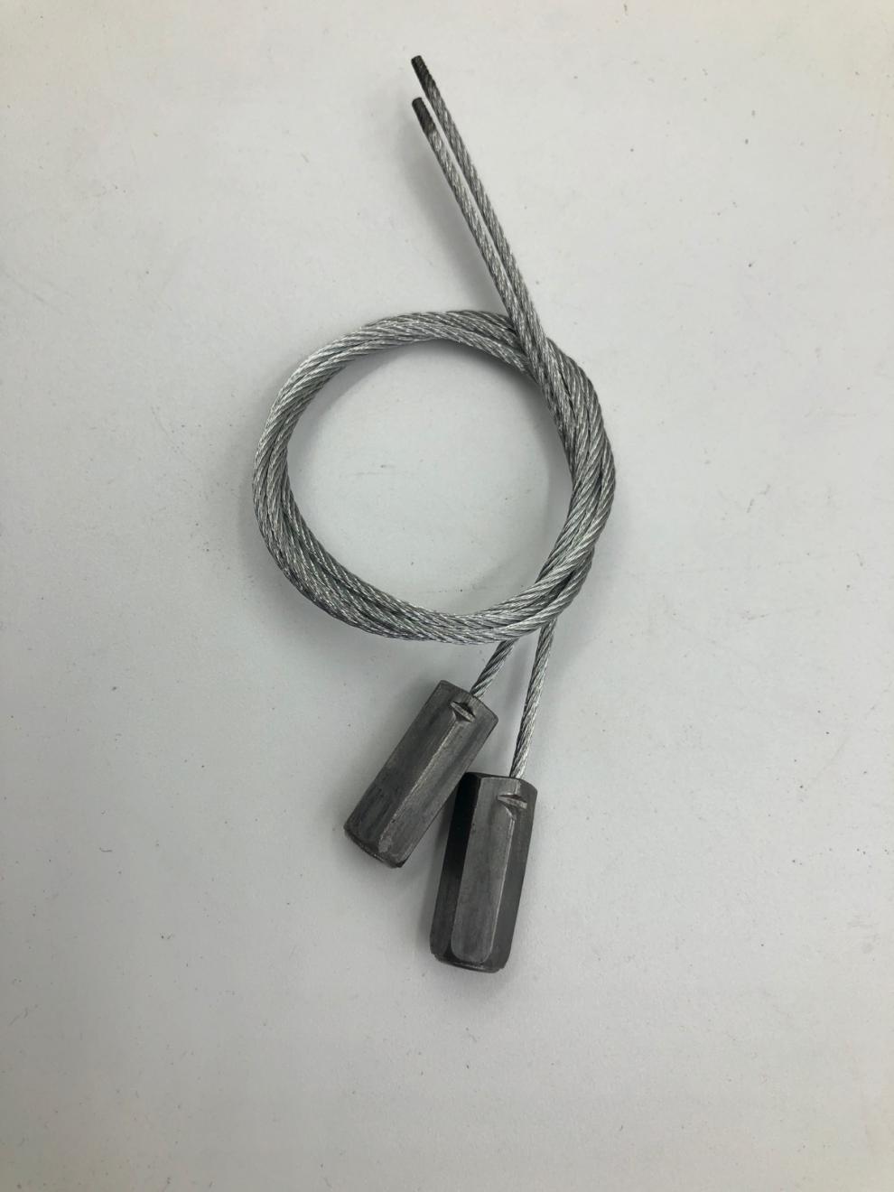 花季 封签电表款锁钢丝铅封锁抽紧式钢丝封条集装箱柜 防盗封签100条