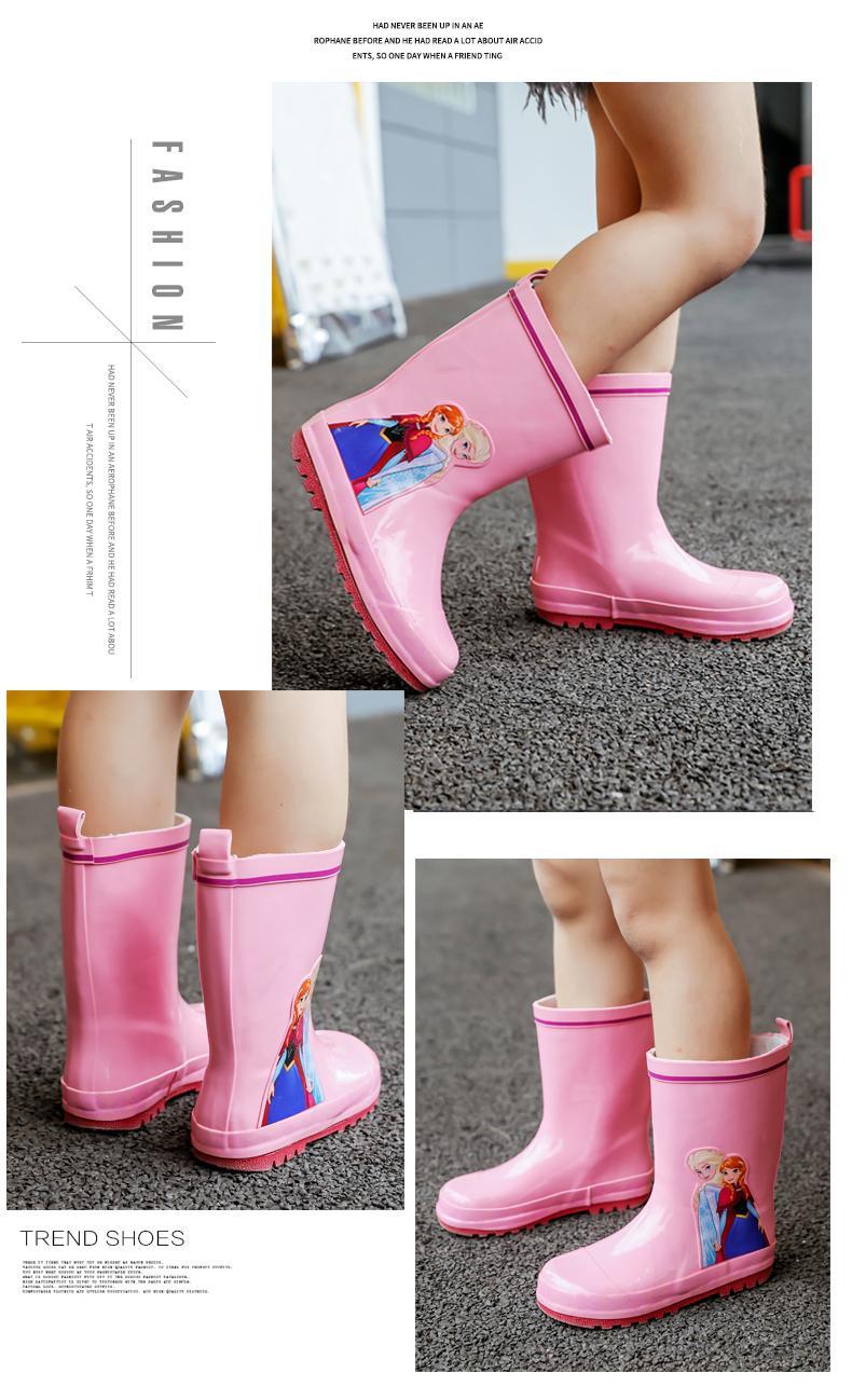 儿童雨鞋男童女童防滑雨靴幼儿宝宝小童胶鞋中大童套鞋防水鞋小孩子