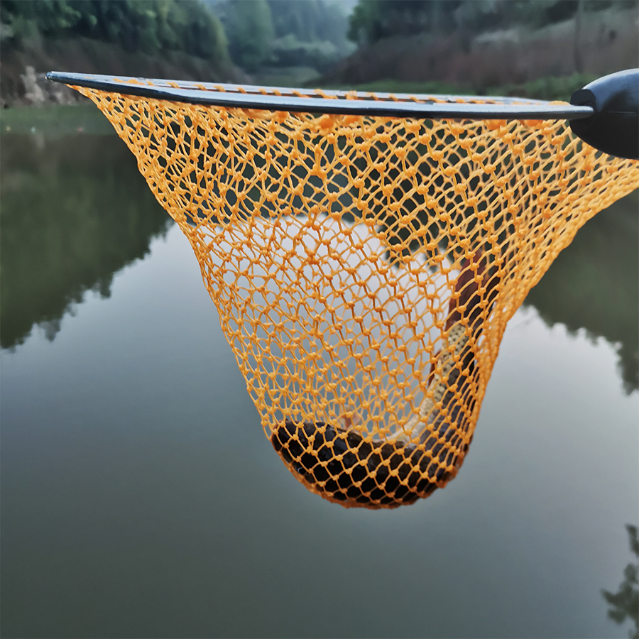 养殖水产手抄网鱼网捞鱼抄网头渔具卖鱼大鱼 黄色 其他【图片 价格