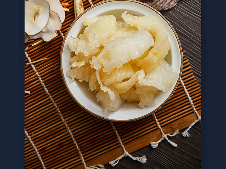 天然新鲜泡发鱼胶花鱼肚鱼鳔水产干货鲍鱼海参佛跳墙食材水发胶条500g