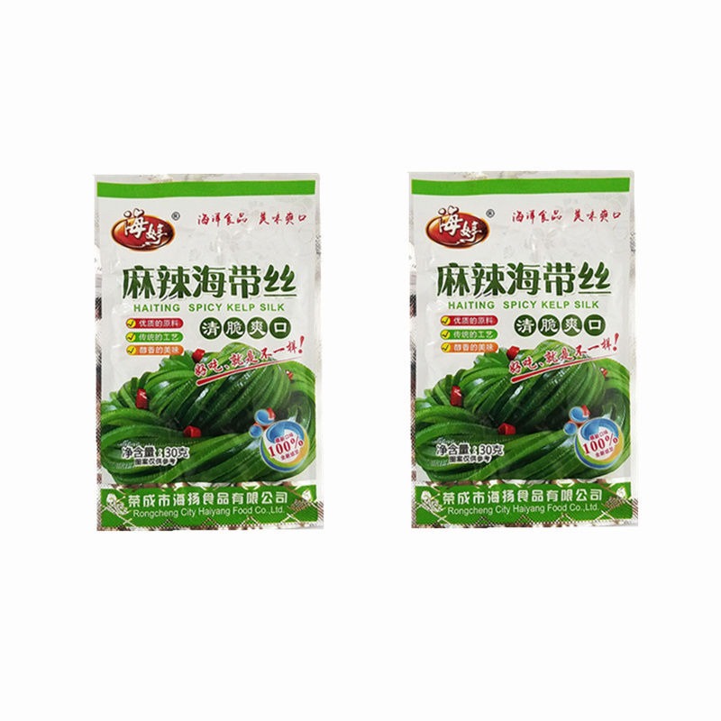 海婷海带丝即食香辣麻辣味小包装咸菜榨菜下饭菜整箱 香辣/102克*25袋