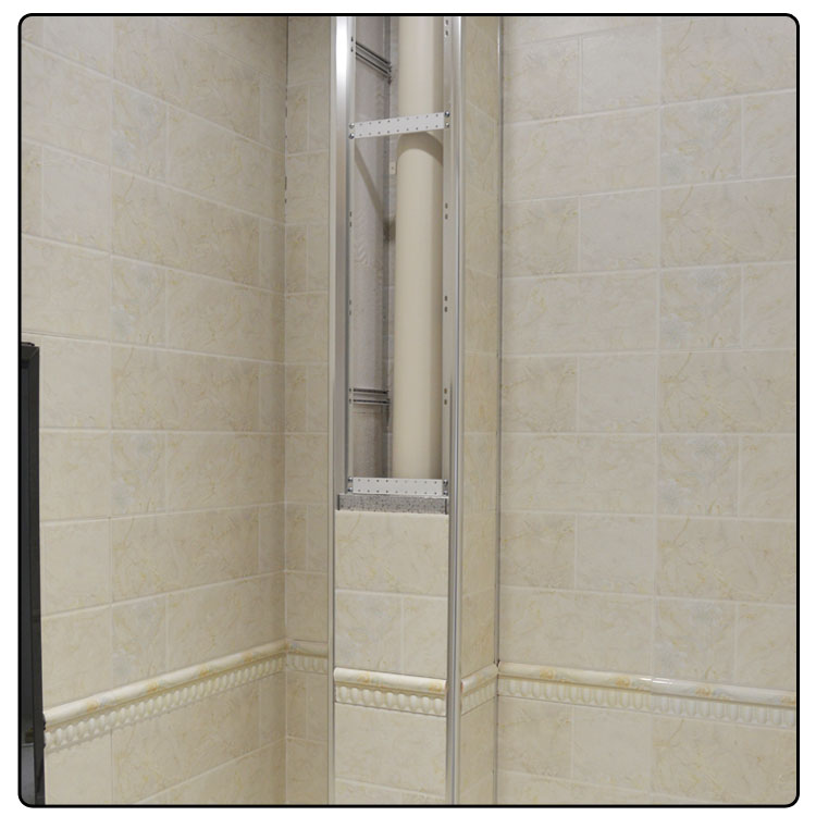 新型包管材料包管下水管道卫生间包立管包管遮挡护板瓷砖支架265米