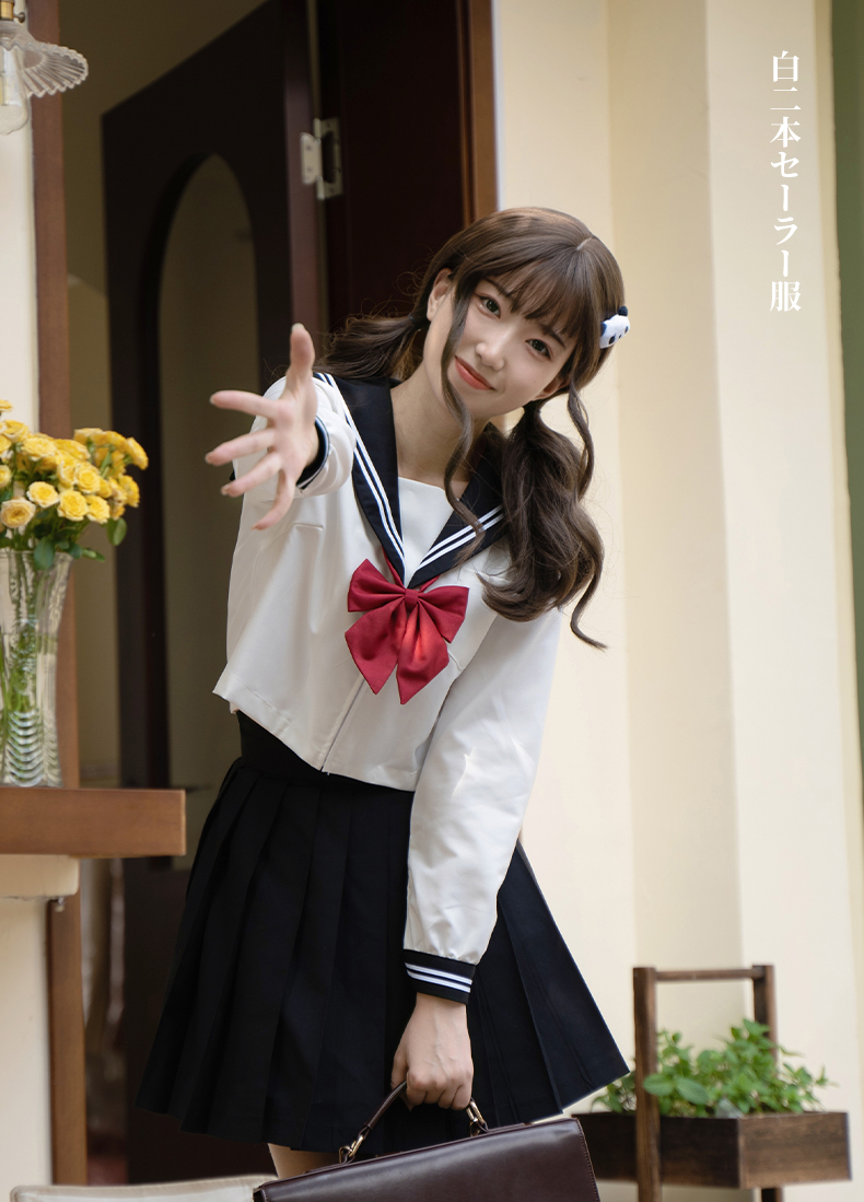 水手服正版 正版jk制服水手服日系基础款短袖套装春夏季校拱中间服女