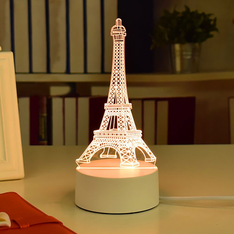 水晶发光小夜灯摆件礼盒送女友老婆爱人闺蜜创意礼品情人节七夕节圣诞