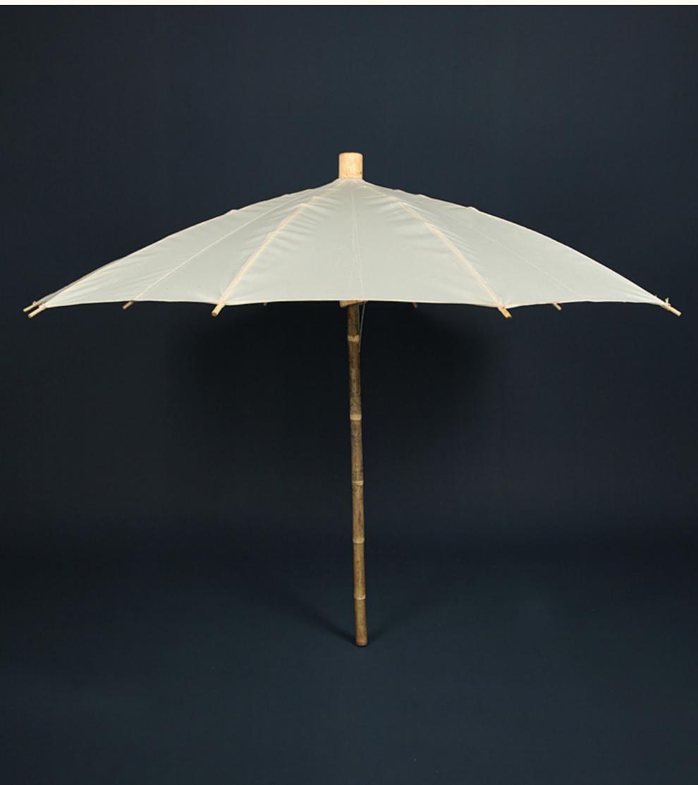 老式雨伞 沛欣油布伞手工竹伞加大刷桐油直杆伞长柄雨伞老式复古工艺