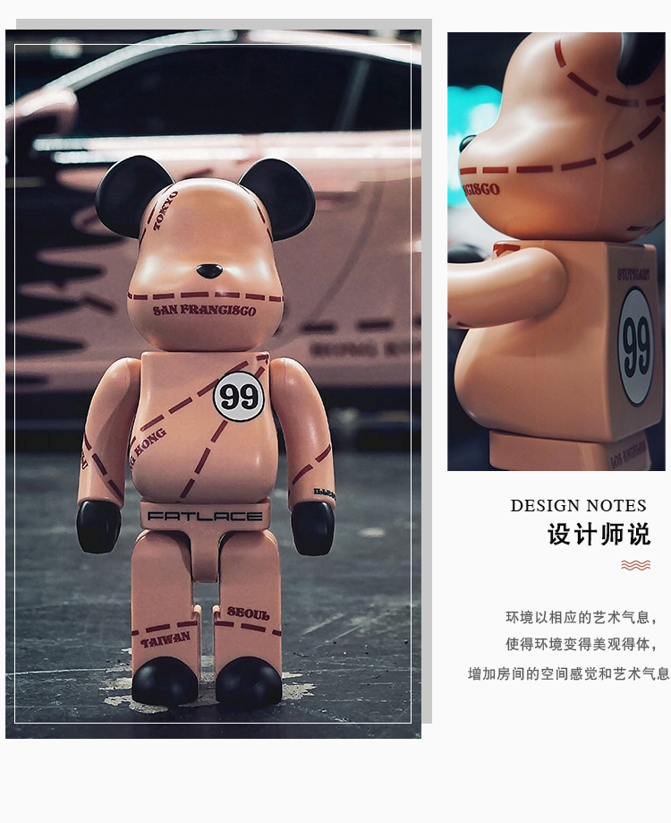 暴力熊装饰画暴力熊挂画潮牌潮流现代大气客厅沙发背景墙上装饰画卧室