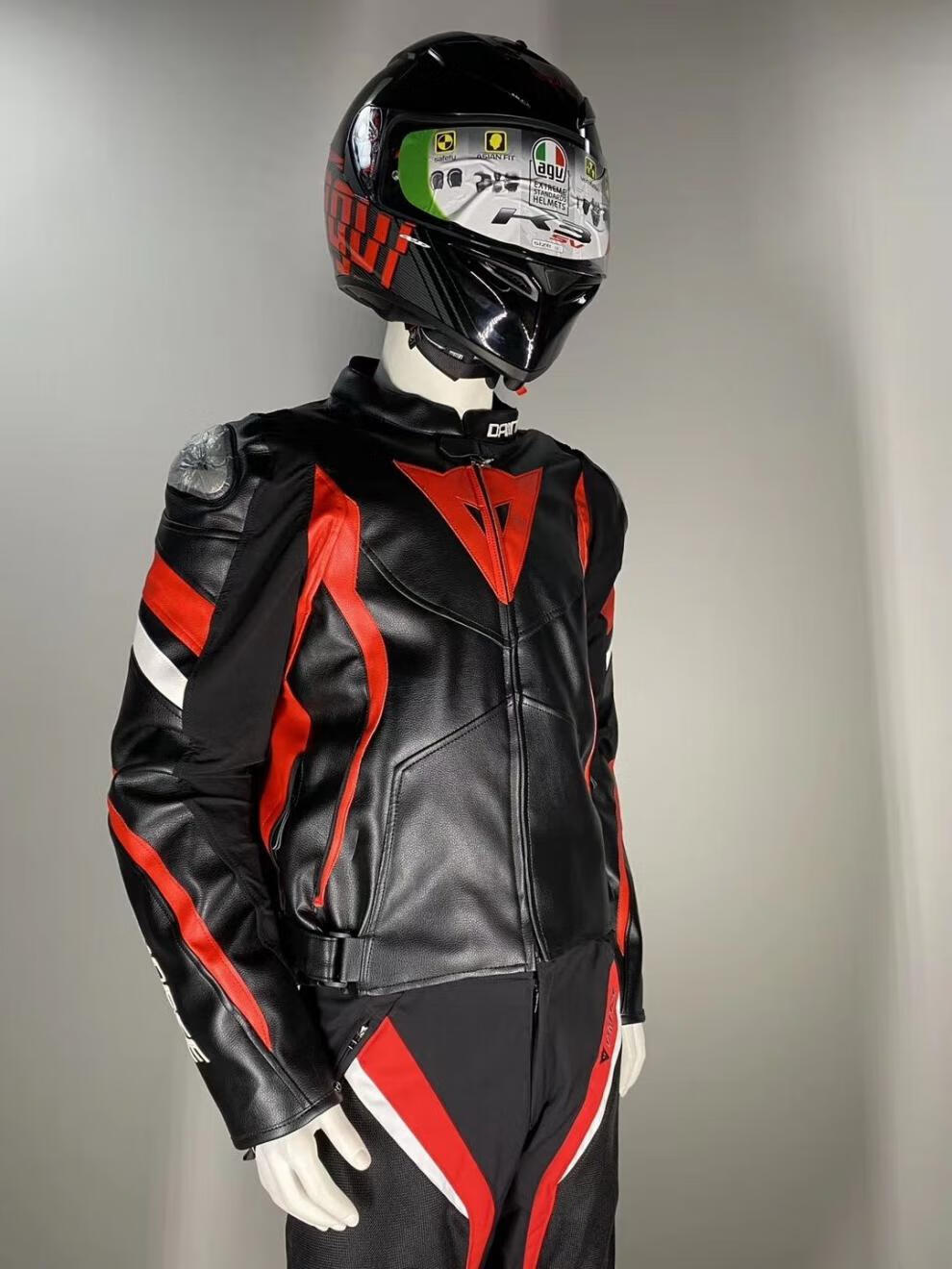 丹尼斯皮衣国产 机车服赛车服 摩托车骑士骑行夹克防水防摔骑行服