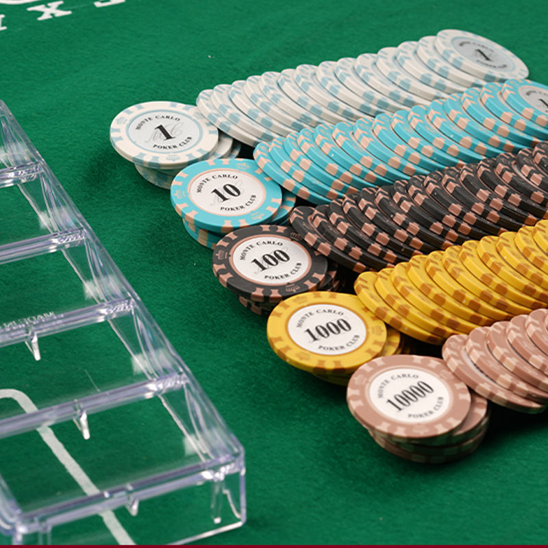 晟帆棋牌室德州扑克筹码币麻将码筹码陶瓷金属筹码筹码币卡片皇冠黏土