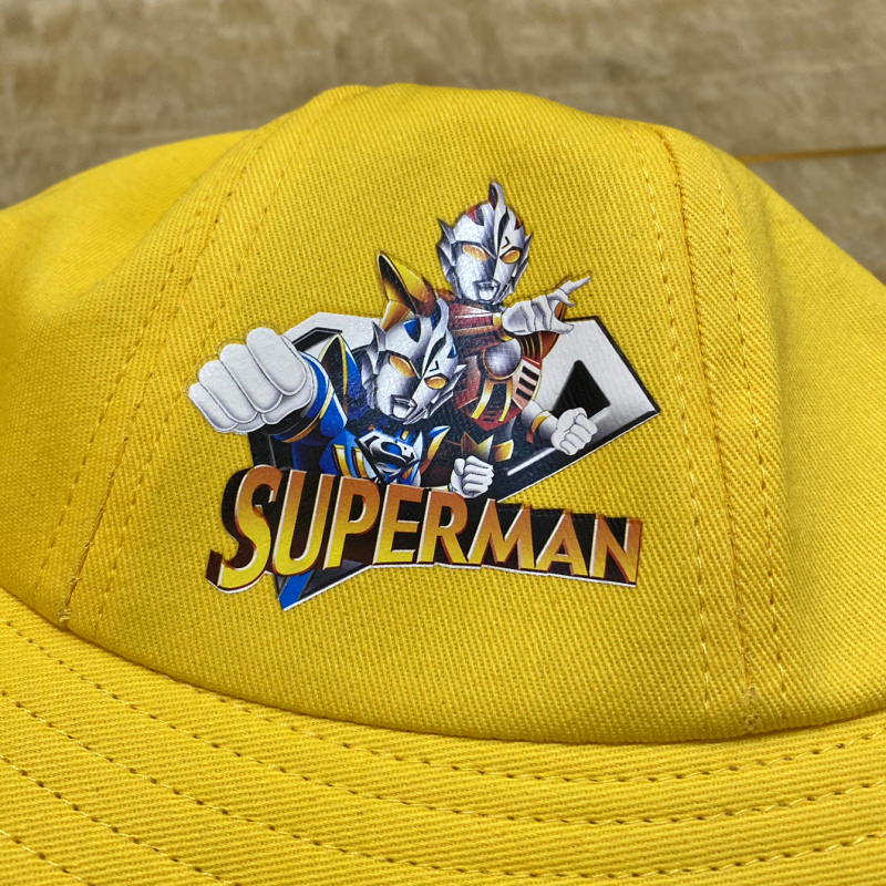 奥特曼帽子儿童 小黄帽日本幼儿园学生奥特曼帽子儿童可爱卡通渔夫帽