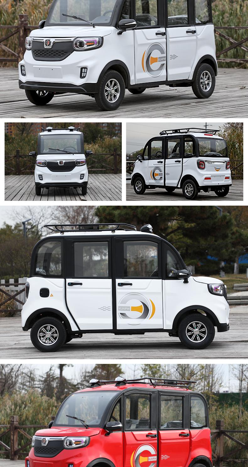 四轮电动车家用女性成人接送孩子迷你小型全封闭电轿瓶新能源汽车整车