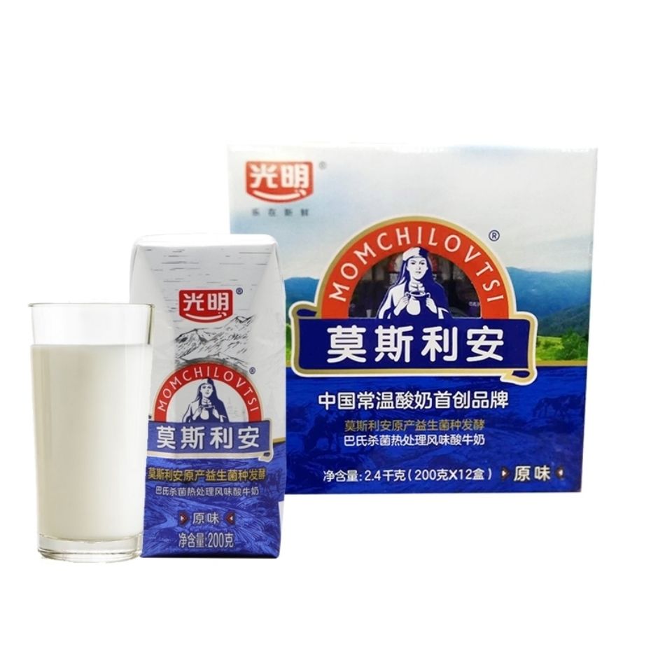 莫斯利安 200g12盒莫斯利安酸奶牛奶饮料礼盒装新日期新老包装随机