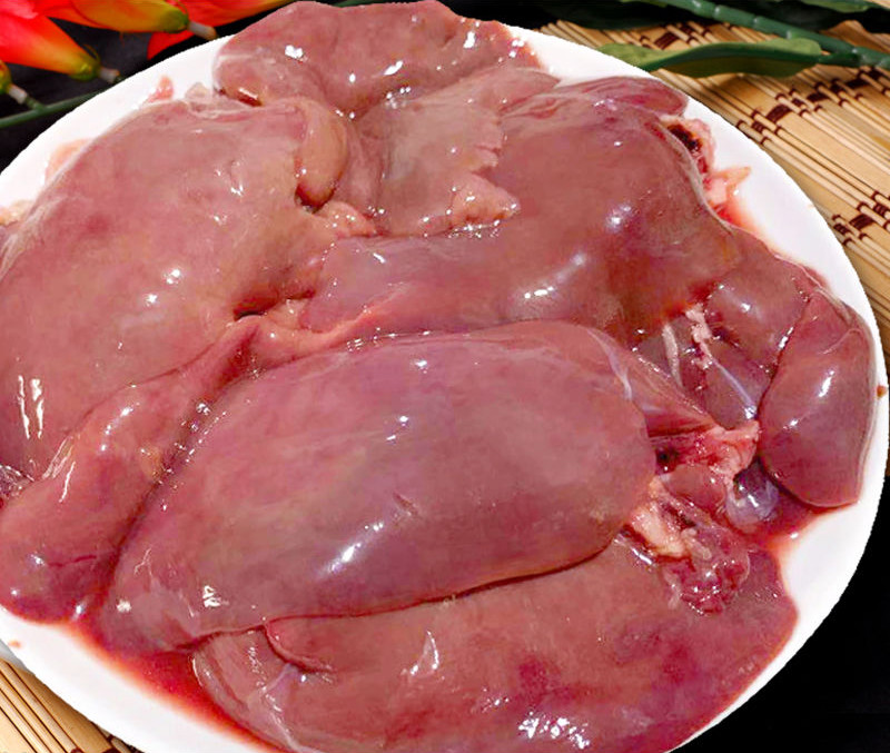 鸡肝新鲜冷冻鸡肝冷冻鸡内脏生鸡肝鸡杂鸡副产品生鲜克雷蒙4斤鸡肝