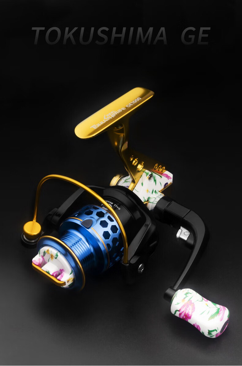 德岛ge全金属渔轮鱼轮纺车轮渔线轮不锈钢海竿轮鱼线轮远投轮ge11轴斜