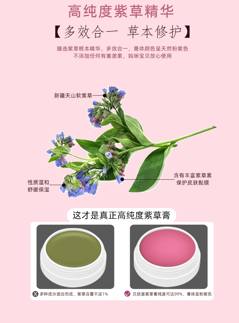 婴儿紫草膏消包止痒贝肤喜宝宝儿童专用跳蚤咬蚊虫叮咬舒缓神器超值