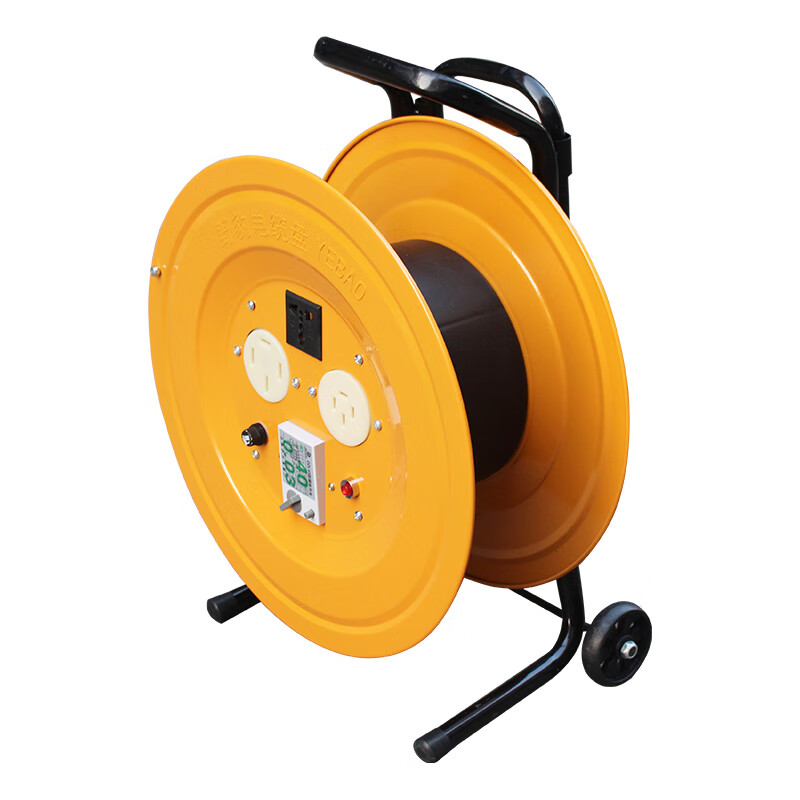 移动式电缆绕线盘卷线盘拖线盘电线收线器空盘线盘带插位卷线盘塑料