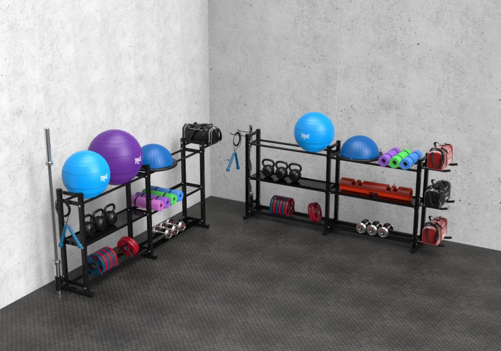 健身房置物架瑜伽用品储物架私教小工具收纳架子器材体育运动器械组合