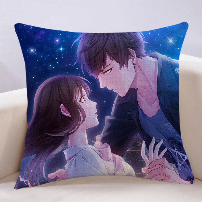 恋与制作人白起抱枕 恋制作人动漫与棉麻枕套靠垫抱枕芯同款二次元