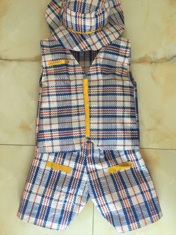 儿童环保衣服男女孩走秀服装亲子手工diy制作幼儿园塑料袋时装秀马甲