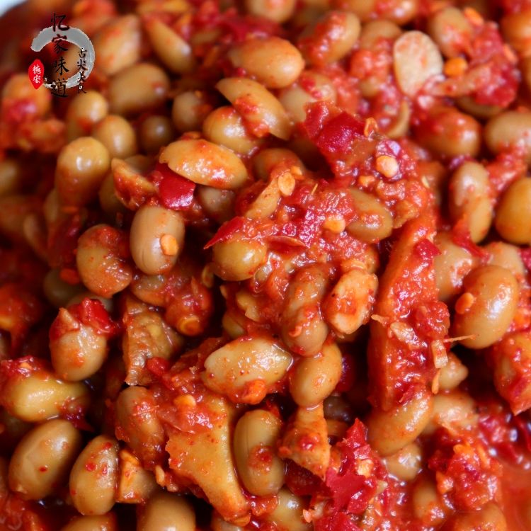 云南德宏傣族味水豆豉新鲜水豆豉下饭咸豆豉罐装 2斤【图片 价格 品牌