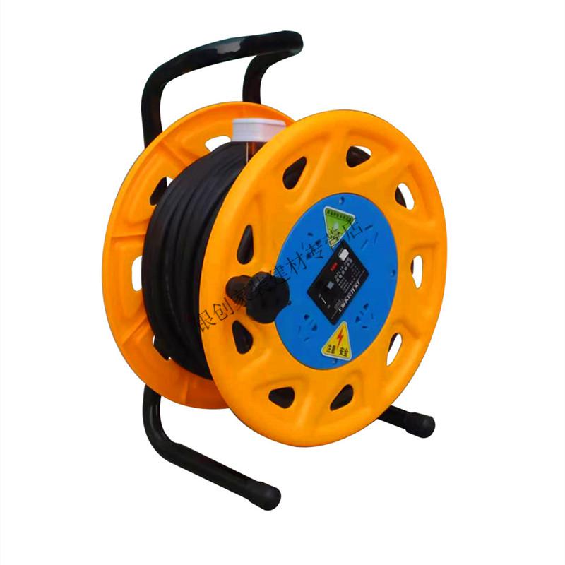 银创定制电缆盘塑料线滚子电线电缆25平方长30米50米绕线盘红色