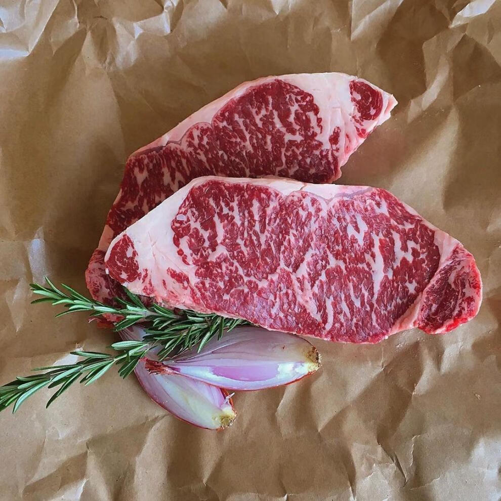 秒发prime红标原切厚切和牛m5西冷牛排2斤1000g四块奶香回购聚贵