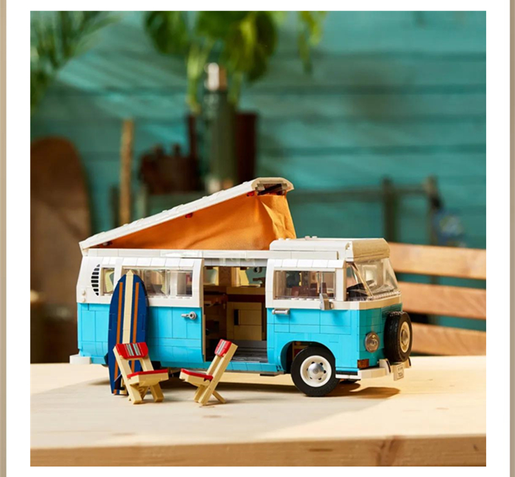 lego乐高10279 大众t2露营车 野营车 男女拼搭积木 玩具 儿童礼物