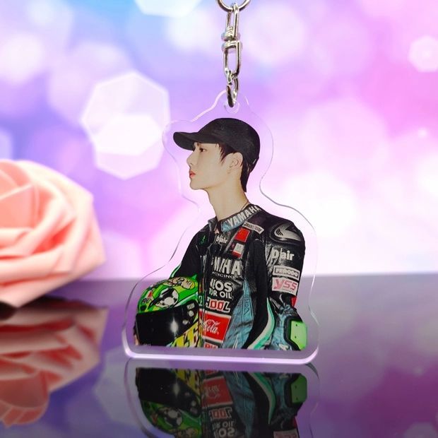 双面夹层亚克力钥匙扣包包挂件挂饰周边应援创意礼品 王一博01【图片