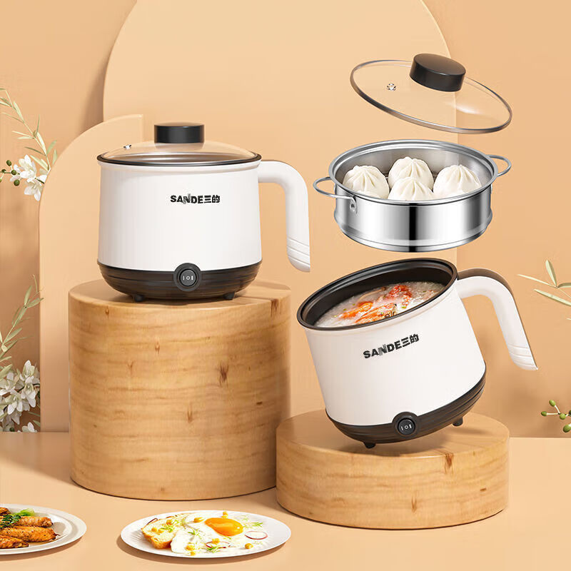 美的(midea)学生锅多功能迷你电煮锅小型电热火锅电炒锅宿舍泡面锅