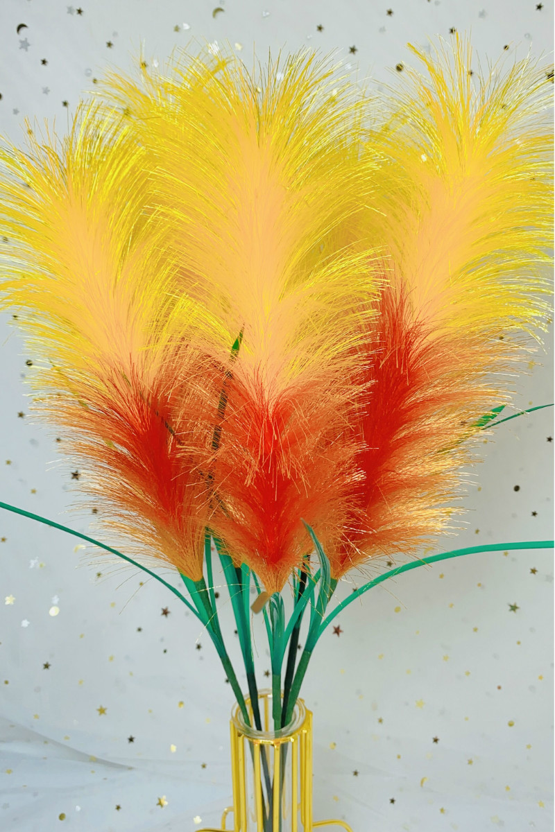 园艺春枝韵火火手工抖音同款双层芦苇花束草材料包制作套装仿真花假花