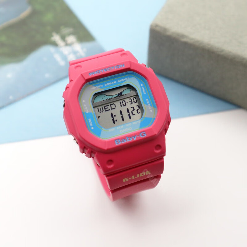 casio卡西欧 海外代购手表 baby-g blx-560-1d 3d 7d抹茶绿方块运动型