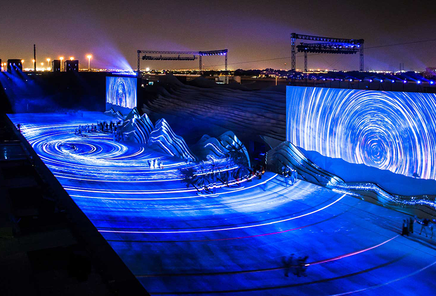 投影仪极米同款家用裸眼3d全息墙地面互动投影酒吧沉浸式5d餐厅室内